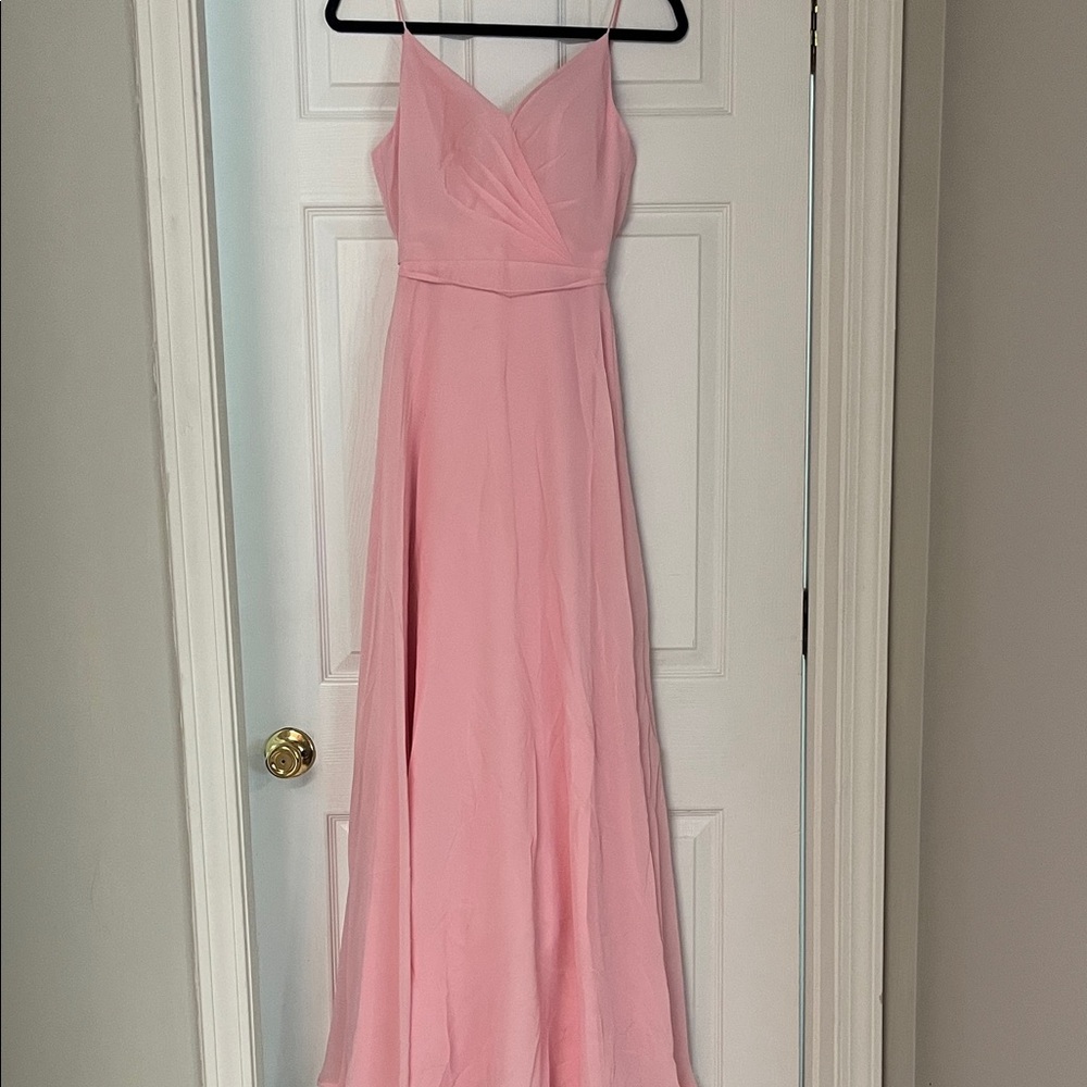 Christina Wu Blush Pink Maxi Dress